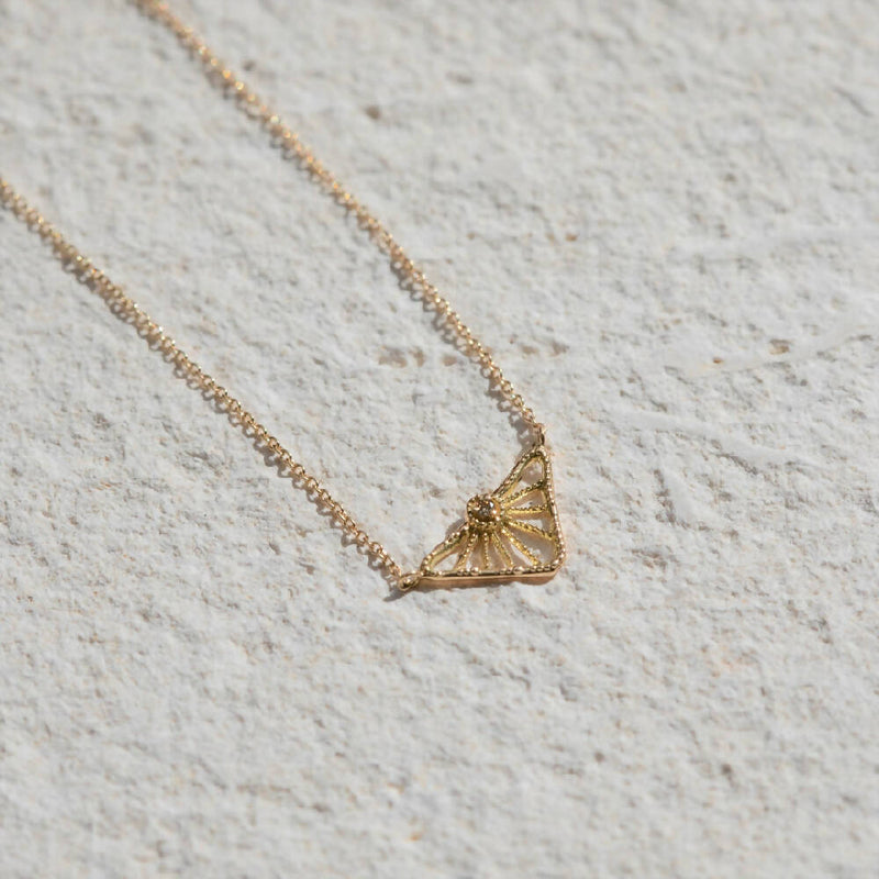 Triangle Sundial Necklace