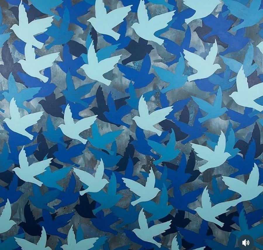 Blue Flight – Limited Edition Print by Brahim Jawabreh