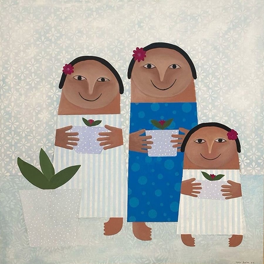Flower Bearers – Limited Edition Print by Brahim Jawabreh