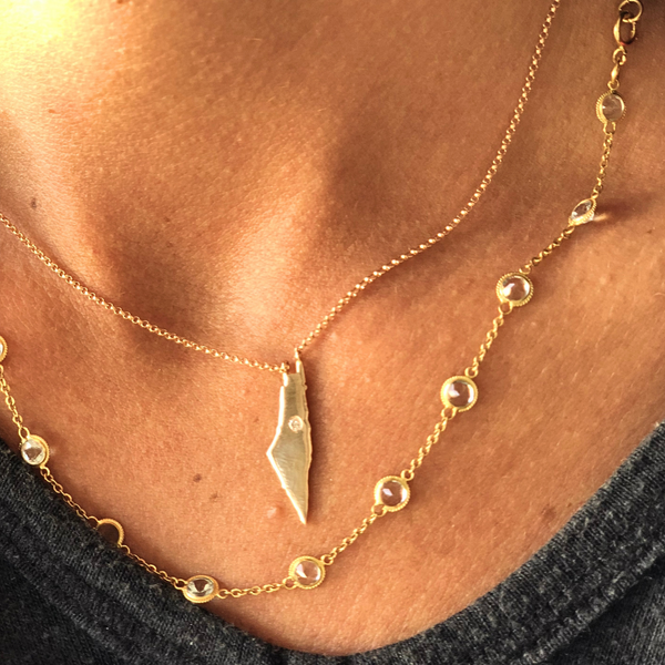 Jerusalem Diamond Necklace in 18k Gold – Kinzzi