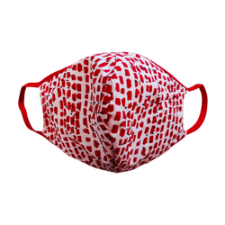 Spotted Red Adult Mask