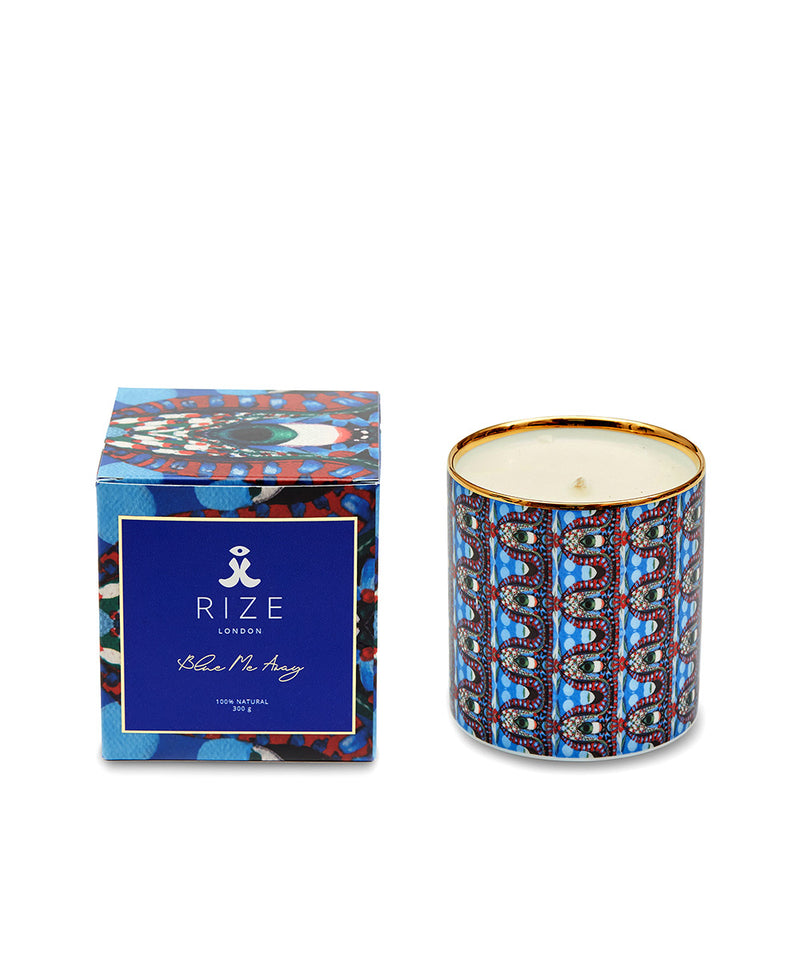 Blue Me Away Candle with Furishuki Gift Wrapping 300g