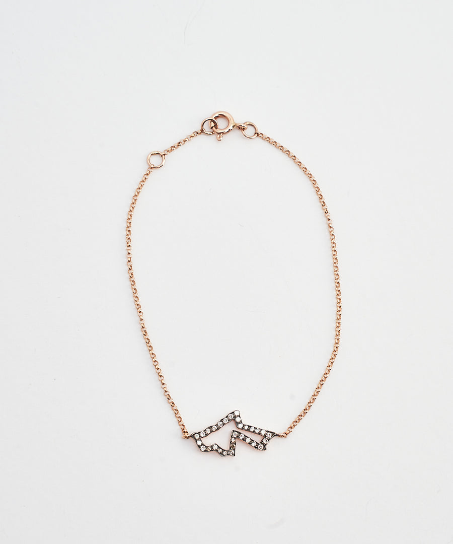 Jordan Outline Map Bracelet